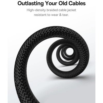 Magnet. kabel USB/USB-C 1m 100W černý