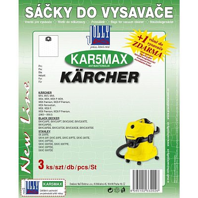 MAX KAR 5 SÁČKY KÄRCHER 3 KS JOLLY