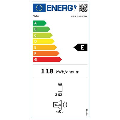 MDRU502MTE46 CHLADNIČKA MONOK. MIDEA