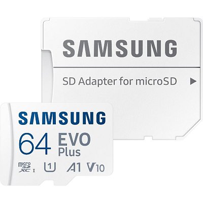 MicroSDXC 64GB EVO Plus + SD adp SAMSUNG