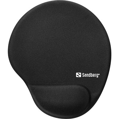 Mousepad with gel wrist pad Bk SANDBERG