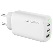 Nabíječka do sítě GoGEN ACHPD 365, 2xUSB-C PD, 1x USB-A, 65W - bílá