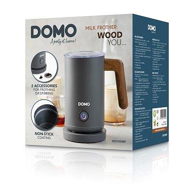 Napěňovač mléka - WOOD YOU - DOMO DO745MF