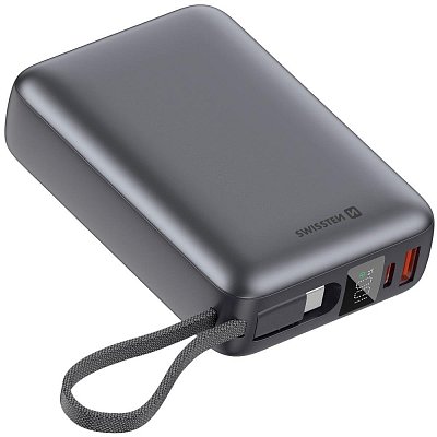 Powerbanka 20000mAh 45W silv. SWISSTEN