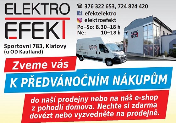 Předvánoční akce v Elektro Efektu