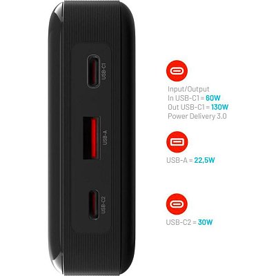 PWB Zen 20 Pro,130W, 20 000 mAh FIXED