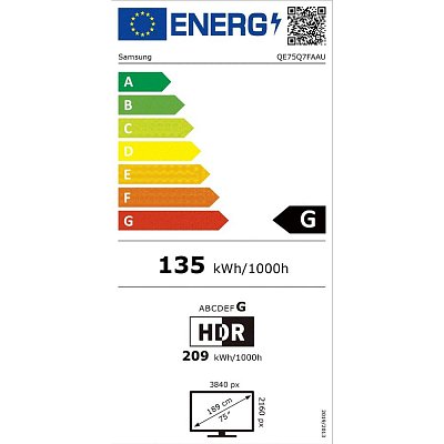 QE75Q7F QLED TV SAMSUNG