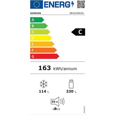 RB34C600CSA/EF CHLADNIČKA KOMBI SAMSUNG