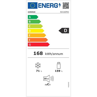 RK416DPS4 CHLADNIČKA KOMBI GORENJE
