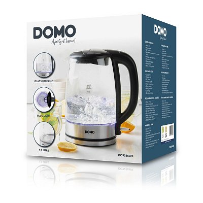 Rychlovarná konvice - skleněná - DOMO DO9266WK