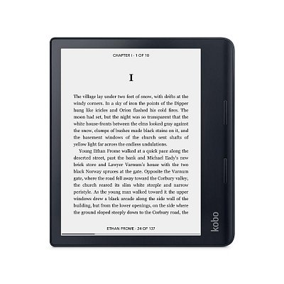 Sage BW 8'' HD flush E Ink BK KOBO