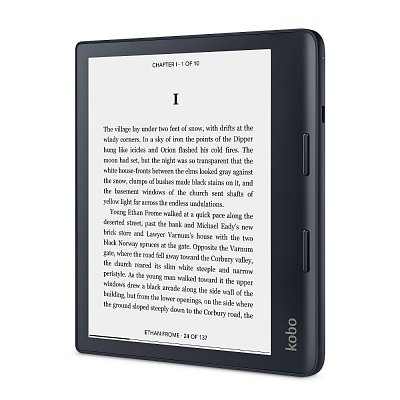 Sage BW 8'' HD flush E Ink BK KOBO