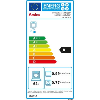 SHC 5874W SPORÁK SKLOKERAMICKÝ AMICA