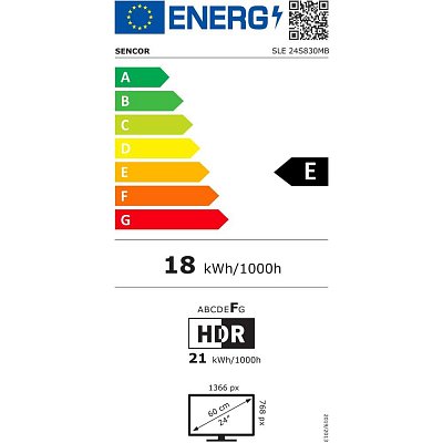 SLE 24S830MB WEBOS SMART TV 12V SENCOR