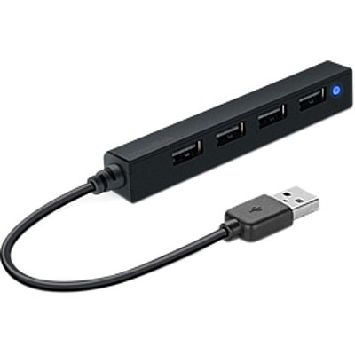 SNAPPY SLIM USB Hub 4 Port Blk SPEEDLINK