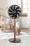Stojanový ventilátor s 3D oscilací - Wood Style - DOMO DO8155