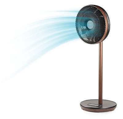 Stojanový ventilátor s 3D oscilací - Wood Style - DOMO DO8155