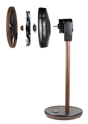 Stojanový ventilátor s 3D oscilací - Wood Style - DOMO DO8155