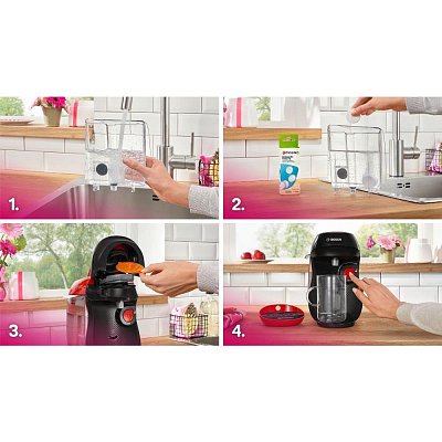 TAS103E HAPPY TASSIMO ČERVENO-ČERN BOSCH