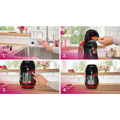 TAS103E HAPPY TASSIMO ČERVENO-ČERN BOSCH