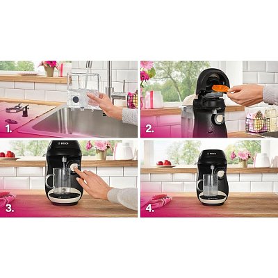 TAS107E HAPPY TASSIMO KRÉM-ČERNÝ BOSCH