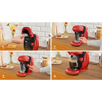 TAS113E STYLE TASSIMO ČERVENO-ČERN BOSCH