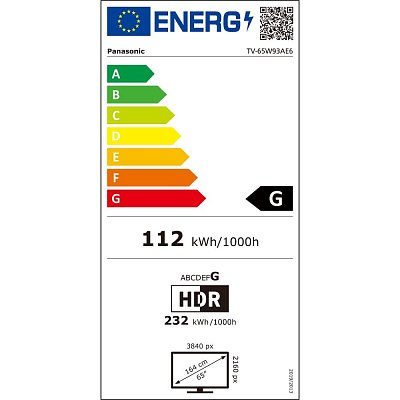 TV 65W93AE6 LED TV PANASONIC