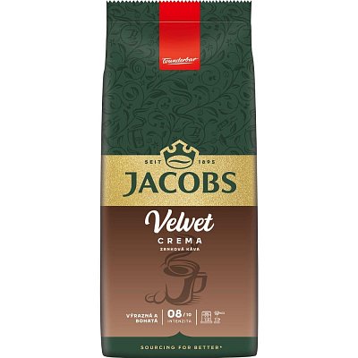 VELVET CREMA 1000g ZRNKOVÁ KÁVA JACOBS
