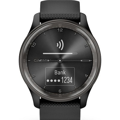 Vivomove Trend Black Silicone GARMIN