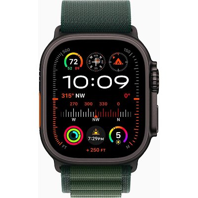 Watch Ultra 2 Black Tit Green Alp Loop L