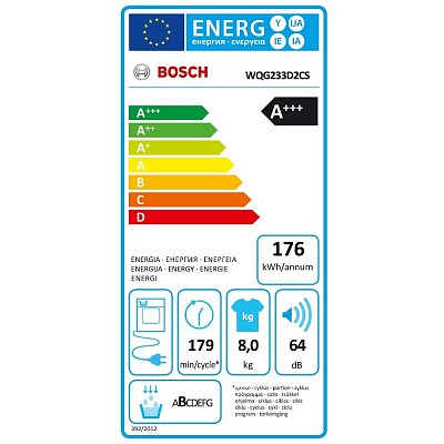 WQG233D2CS SUŠIČKA PRÁDLA BOSCH