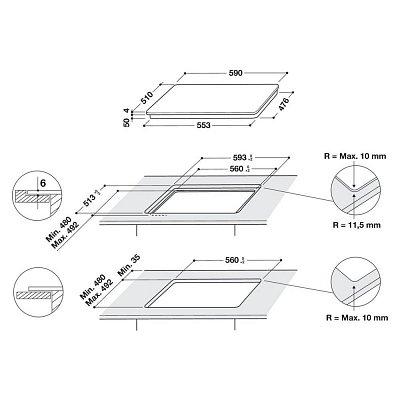 WS Q7360 NE VARNÁ DESKA IND. WHIRLPOOL