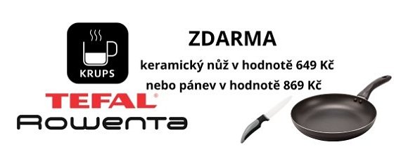 ZDARMA dárek při nákupu zboží značek Tefal, Rowenta, Krups