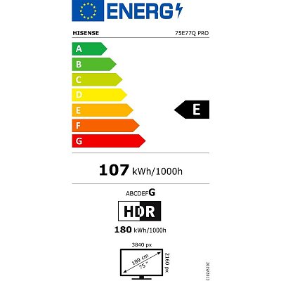 75E77Q PRO QLED TV HISENSE