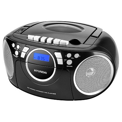 Radiomagnetofon s CD Hyundai TRC 788 AU3BS, černá/stříbrná